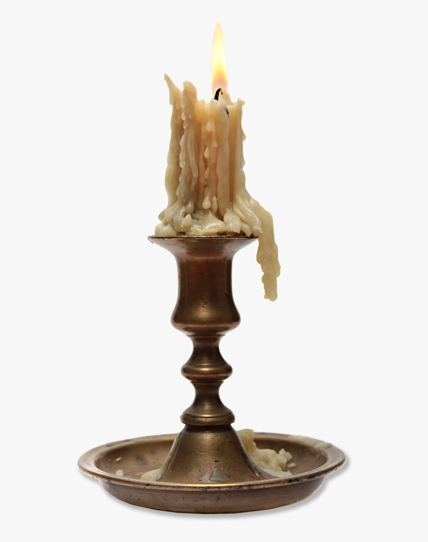 Brass Candlestick - Old Candlestick, HD Png Download, Free Download