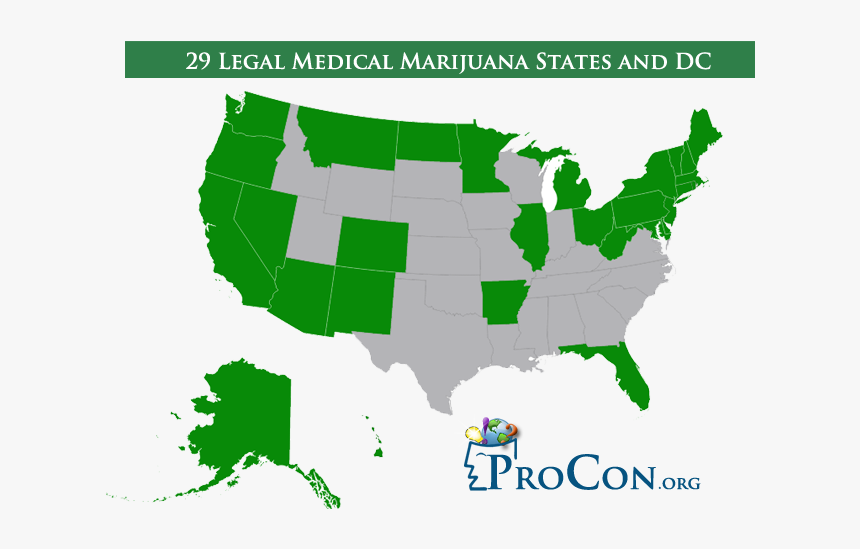 States That Have Legalized Medical Weed 2017, HD Png Download, Free Download