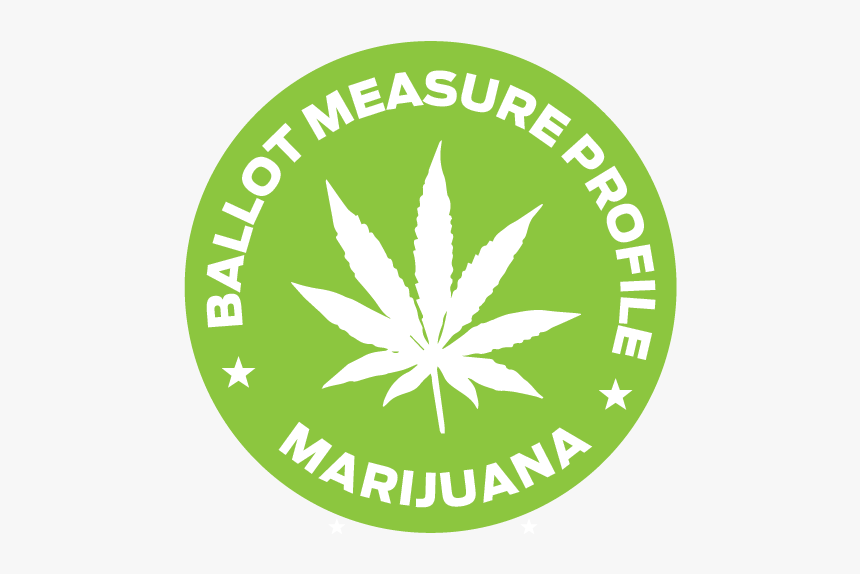 Marijuana Ballot Initiative Button"
 Class="img Responsive - Black And Yellow Weed Leaf, HD Png Download, Free Download