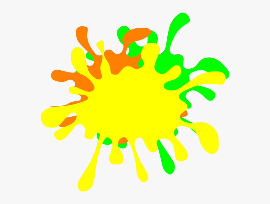 Color Splat Png Transparent - Yellow Slime Splat Transparent, Png Download, Free Download