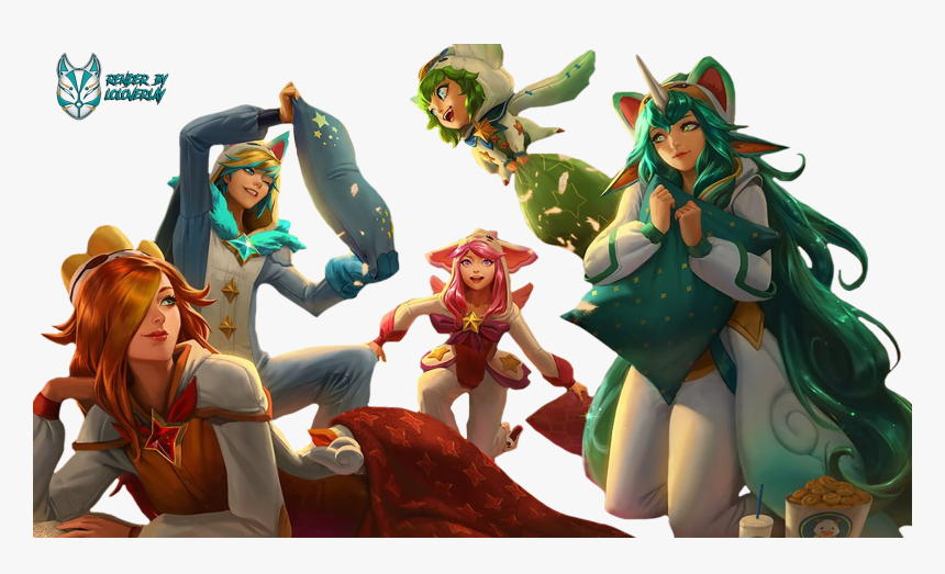 Pajama Guardian Render Lol Verlay League Of Legends - League Of Legends Pajama Guardian Soraka, HD Png Download, Free Download