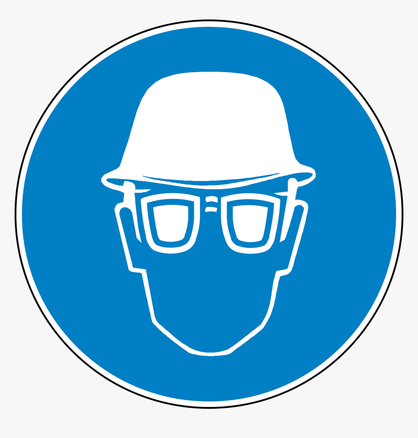 Eye Protection, Head Protection, Safety Glasses - Ppe Safety Helmet Sign, HD Png Download, Free Download