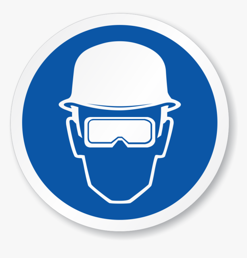 Symbol Free Download Wear - Hard Hat Safety Glasses Sign, HD Png Download, Free Download