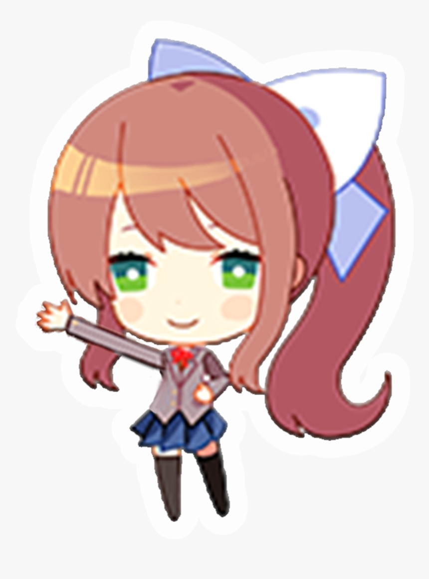 Doki Doki Literature Club Chibi, HD Png Download, Free Download