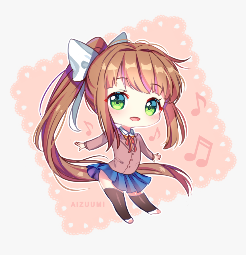 Transparent Sayori Png - Monika Doki Doki Fanart, Png Download, Free Download
