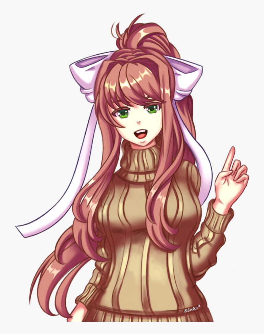 Monika Ddlc Sweater , Png Download - Monika Is Hot Ddlc, Transparent Png, Free Download