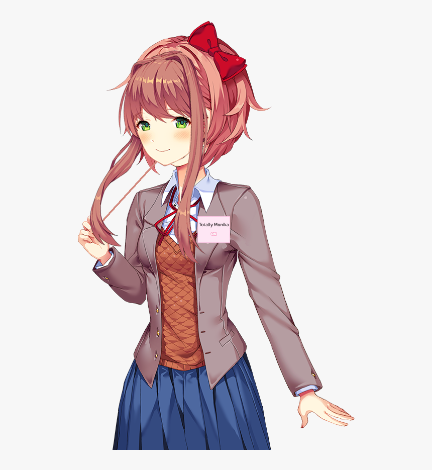 Yep, I"m Monika, 1k Likes Please - Doki Doki Literature Club Base, HD Png Download, Free Download