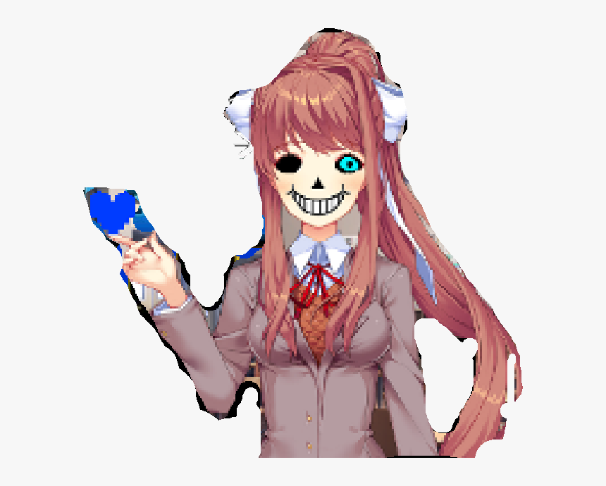 Monika Ddlc , Png Download - Monika Meme Doki Doki, Transparent Png, Free Download