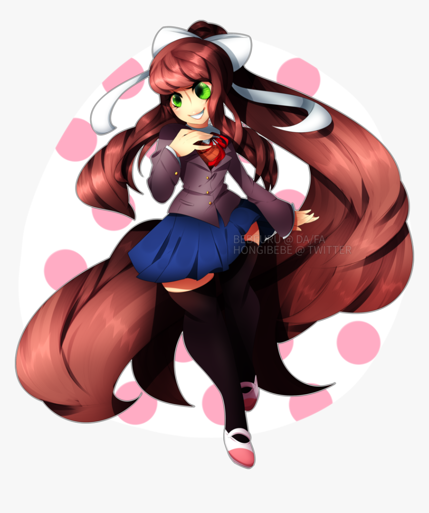 Doki Doki Literature Club , Png Download - Monika Is Free Ddlc, Transparent Png, Free Download