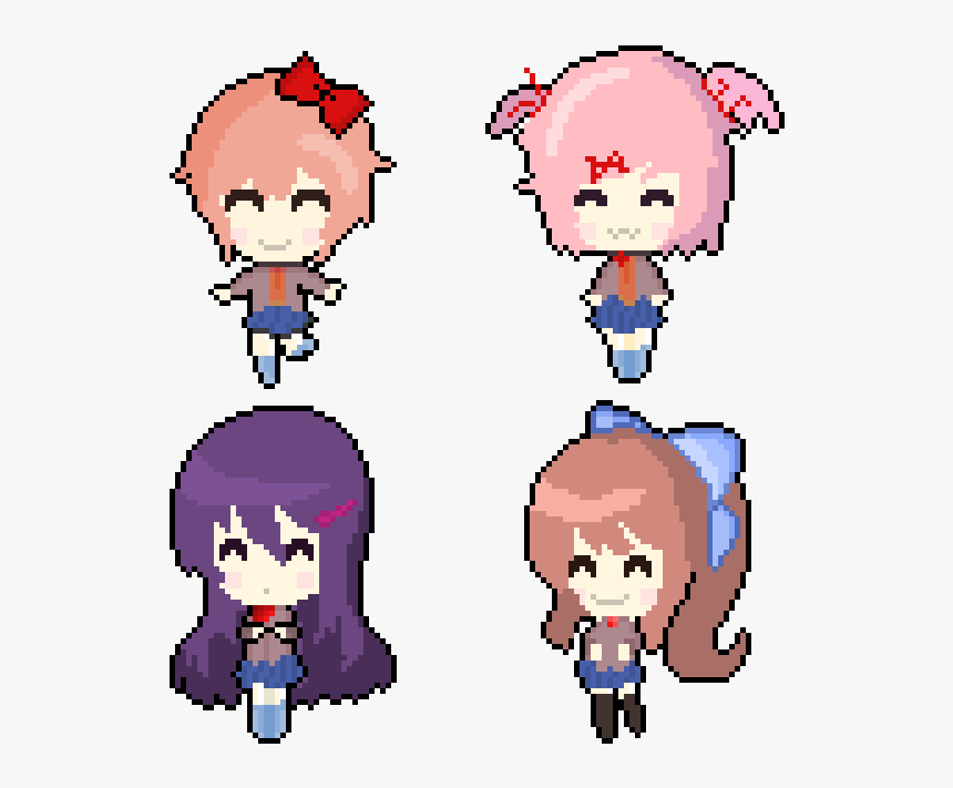 Pixel Art Doki Doki Literature Club, HD Png Download, Free Download