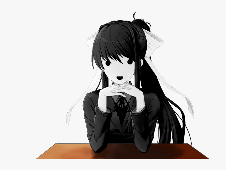 Ghost Monika - Ddlc Easter Egg, HD Png Download, Free Download