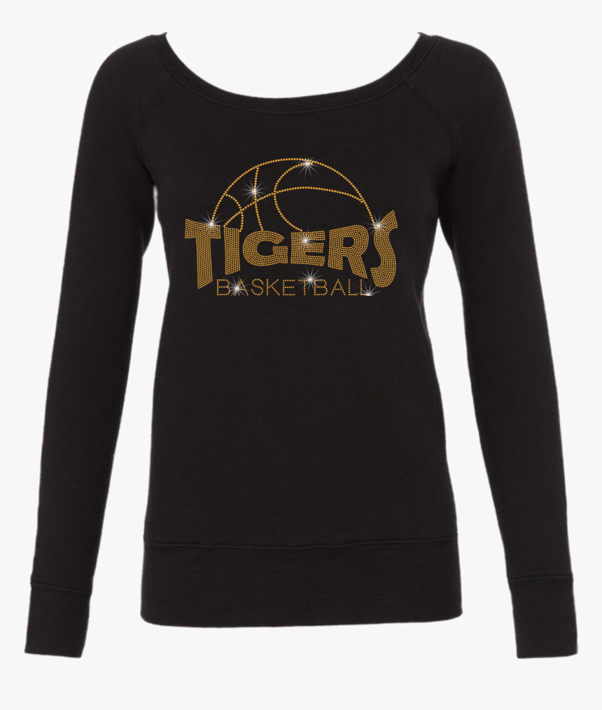 Basketball Outline Bling Long Sleeve Style Shirts - Long-sleeved T-shirt, HD Png Download, Free Download