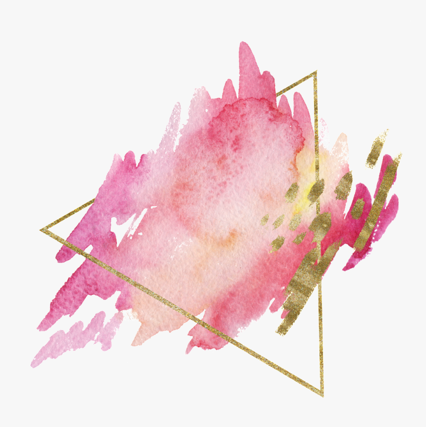 #pink #golden #acuarela - Fondo Acuarela Golden Png, Transparent Png, Free Download