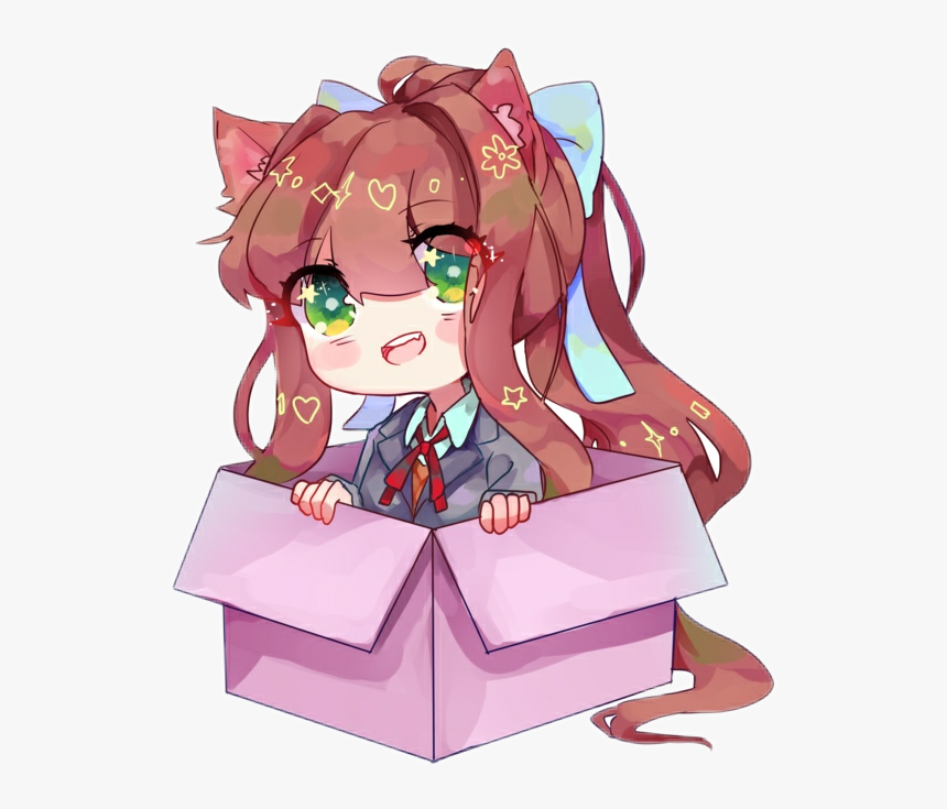 #monika #ddlc #dokidoki #monikasad #justmonika #anime - Doki Doki Monika Cute, HD Png Download, Free Download