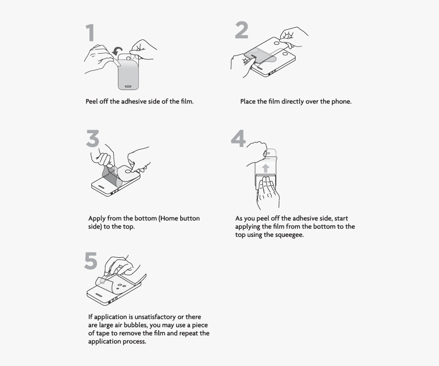 Instructions To Apply Screen Protector, HD Png Download, Free Download