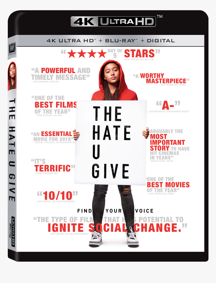 Hate U Give Dvd, HD Png Download, Free Download