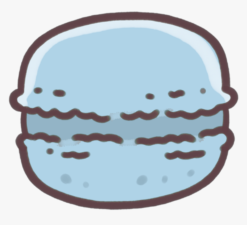 Kawaii Cute Pastel Macaron Blue Food Sweet Candy Food - Transparent Pastel Cute Stickers, HD Png Download, Free Download