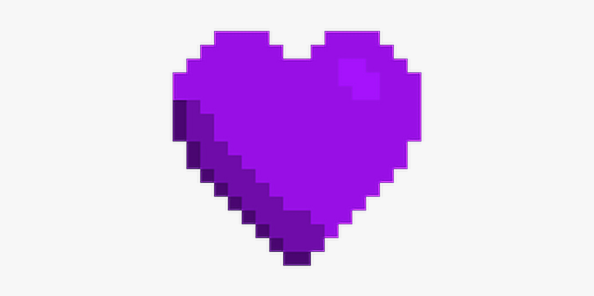 #heart #pixel #kawaii #tumblr #hearts #ftestickers - Minecraft Heart Png, Transparent Png, Free Download