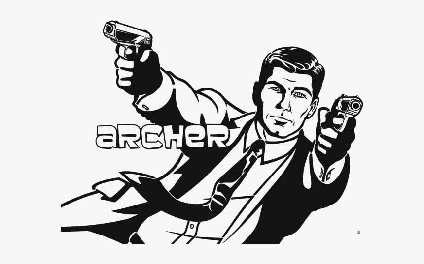 Archer Wallpaper - Sterling Archer Black And White, HD Png Download, Free Download