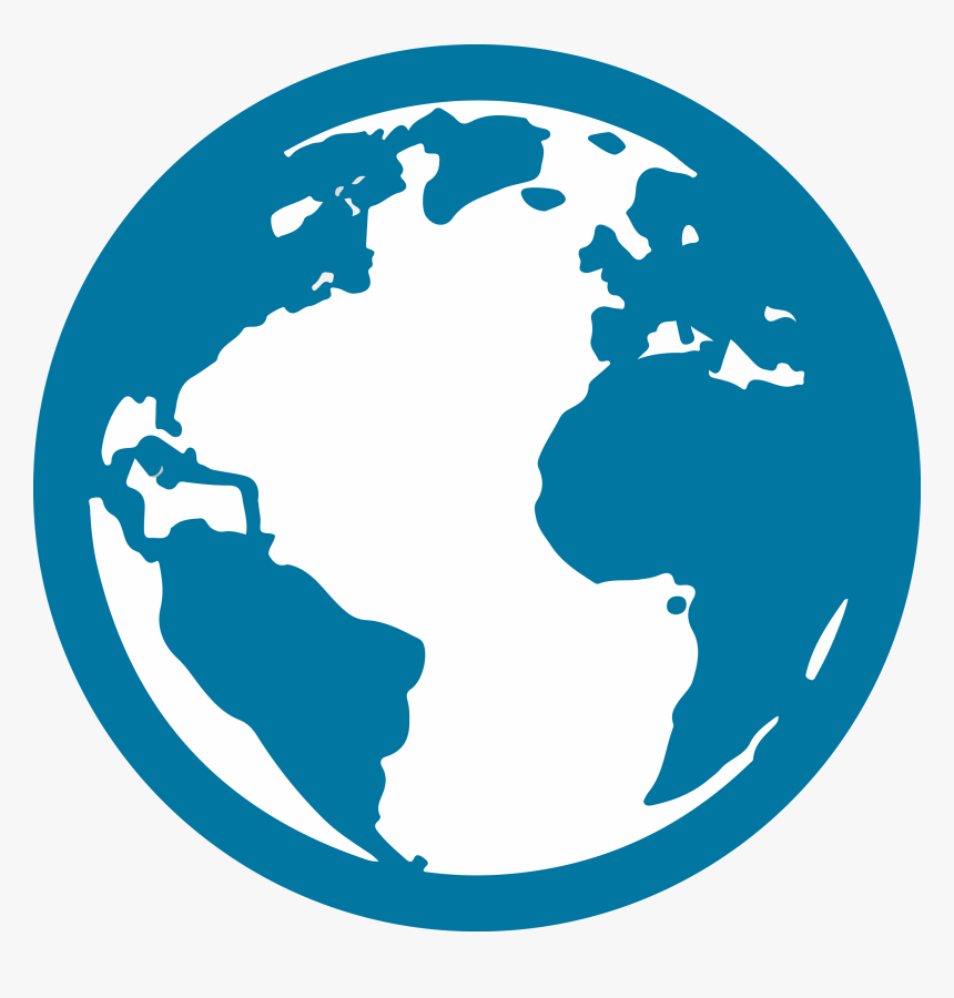 Black And White Globe Icon , Png Download - Globe Icon Png Green, Transparent Png, Free Download
