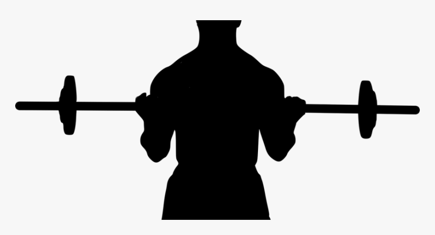 Silhouette Of Man Lifting Weights, HD Png Download, Free Download