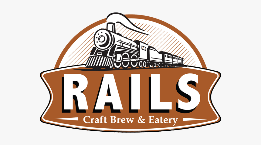 Rails Craft Brew And Eatery - Cartoon Steam Engine Train, HD Png Download, Free Download