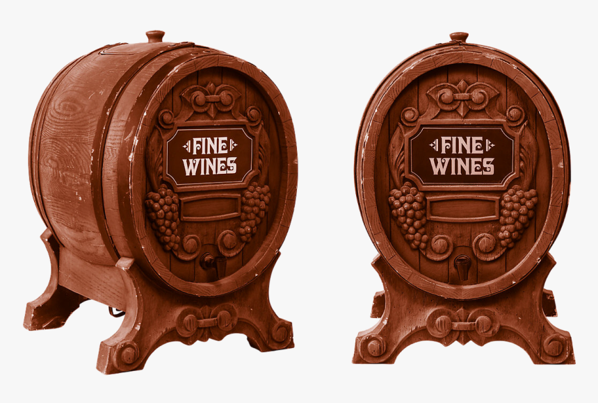 Wine Barrel Oak Barrel Wine Free Photo - Wall Clock, HD Png Download, Free Download