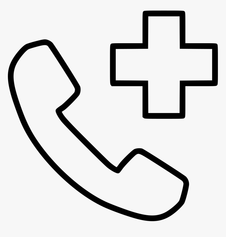 Ambulance Call - Telephone Emergency Line Icon, HD Png Download, Free Download