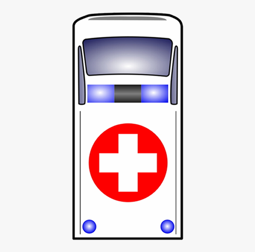 Ambulance Showing From Top View - Ambulance Top View Png, Transparent Png, Free Download