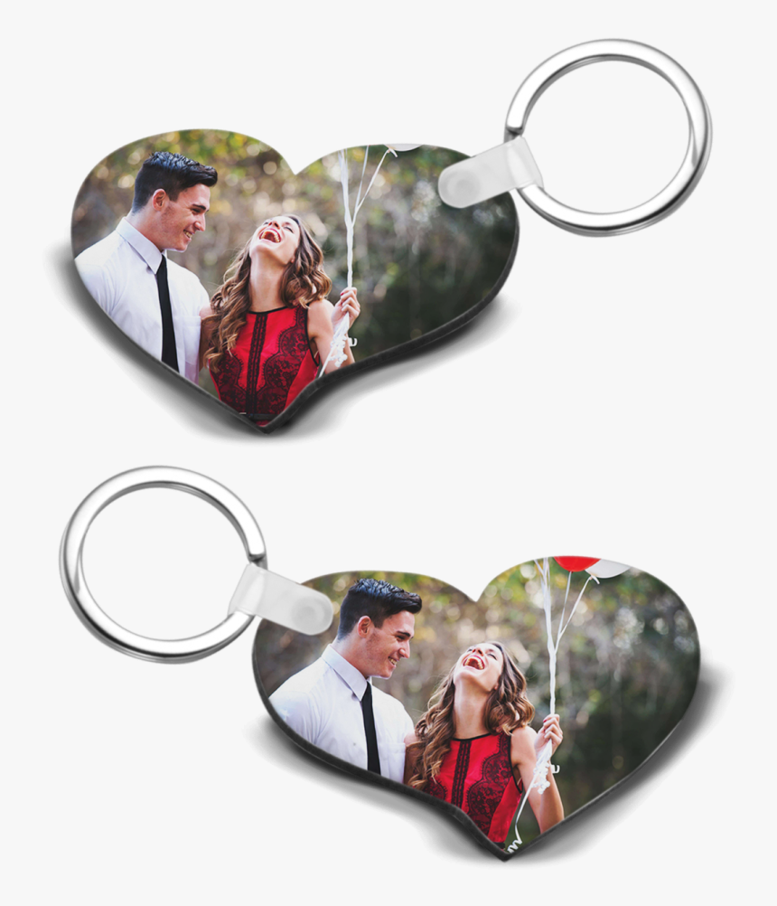 Print On Heart Keychain - Key Chain & Stone Printing, HD Png Download, Free Download