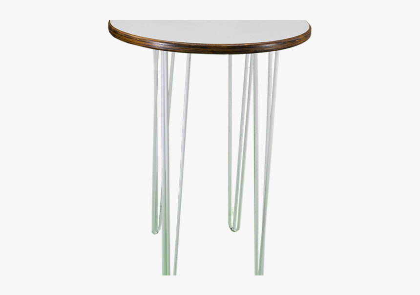 White Hairpin Bar Table - End Table, HD Png Download, Free Download