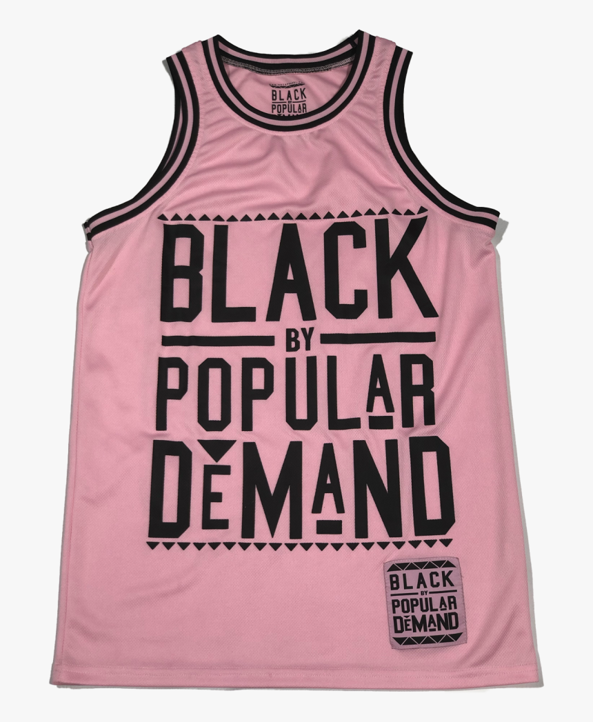 Black By Popular Demand® Pink Unisex Basketball Jersey - Active Tank ...