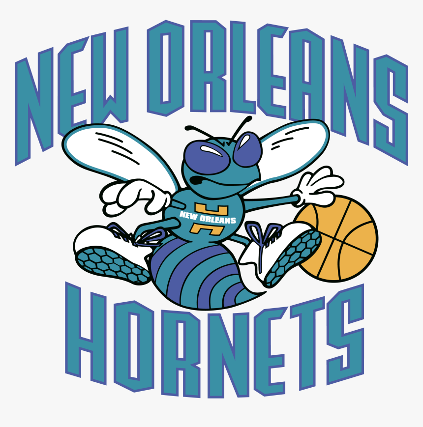 Charlotte Hornets Old Logo - New Orleans Hornets Basketball Logo, HD Png Download, Free Download