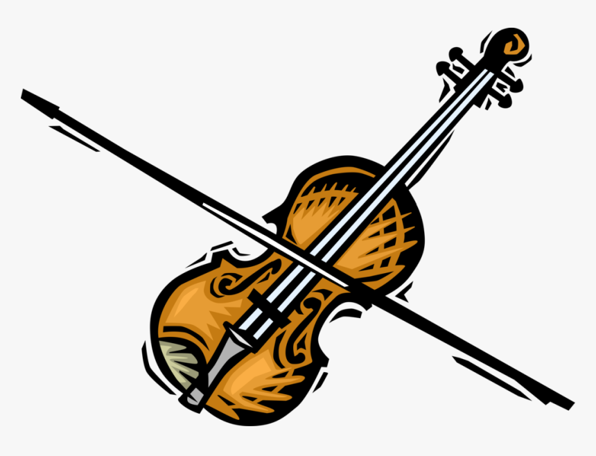 Vector Illustration Of Violin Or Fiddle Stringed Musical - Clipart Performing Arts Gif, HD Png Download, Free Download