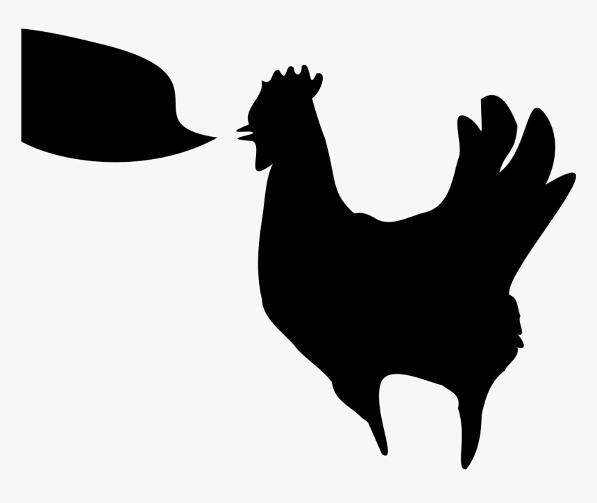 Rooster Silhouette Clipart - Rooster, HD Png Download, Free Download