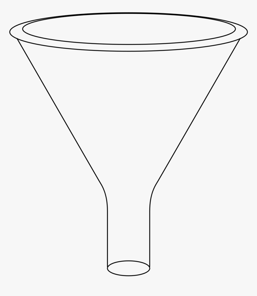Clip Art Funnel Clip Art - Funnel Black And White, HD Png Download, Free Download