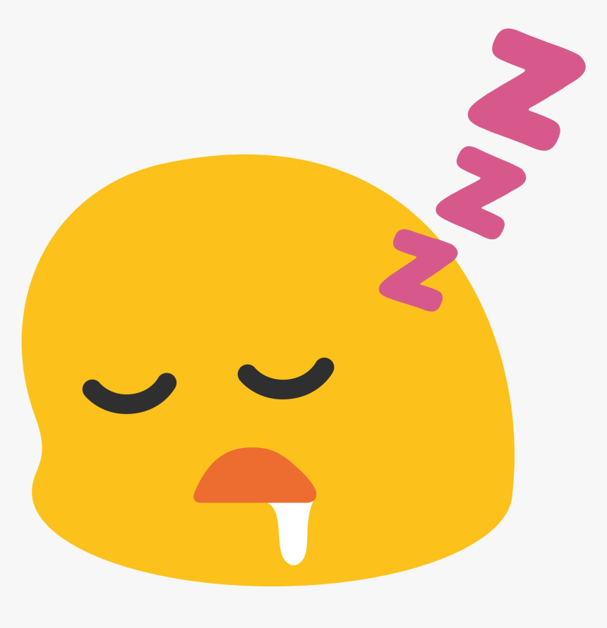 Sleeping Emoji Google, HD Png Download, Free Download