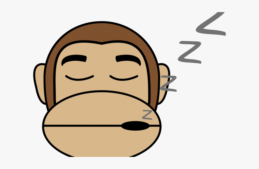 Gorilla Clipart Monkey - Sleeping Monkey Png, Transparent Png, Free Download