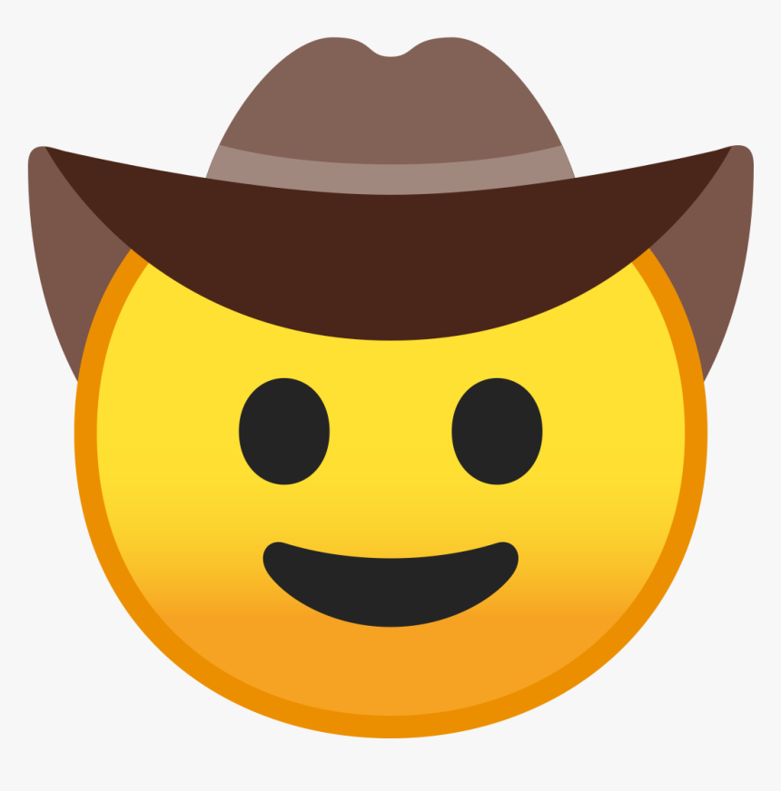 Cowboy Hat Face Icon - Transparent Cowboy Emoji, HD Png Download, Free Download