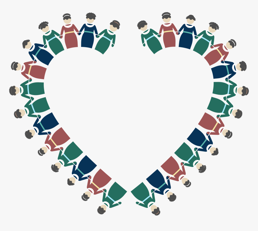 Women Holding Hands Heart - Women Holding Hands Clipart, HD Png Download, Free Download