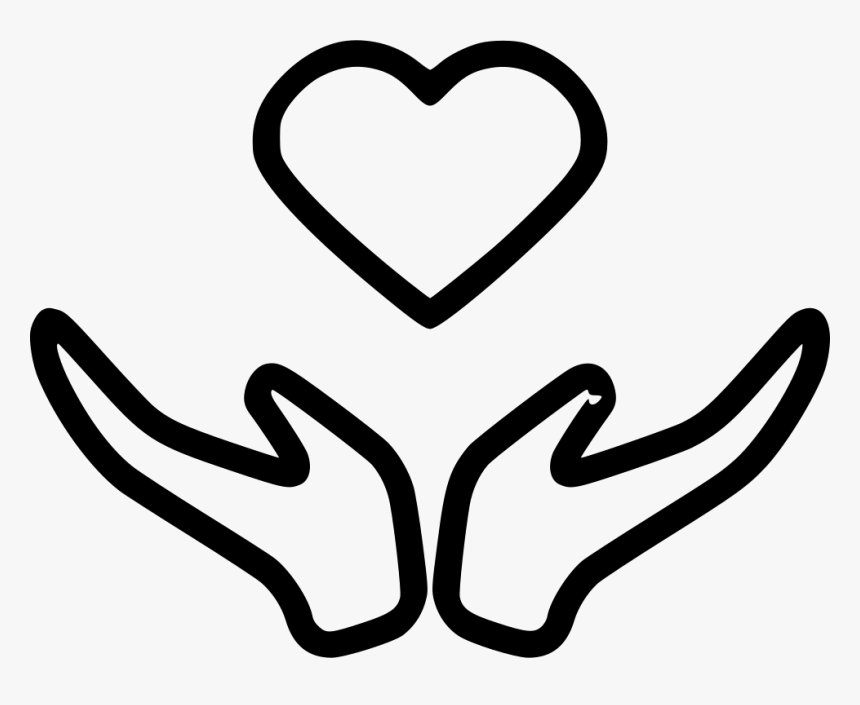 Hands Care Heart - Hands Charity Icon Png, Transparent Png, Free Download