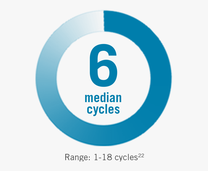 Metastatic Breast Cancer 6 Median Dosing Cycles (range - Circle, HD Png Download, Free Download