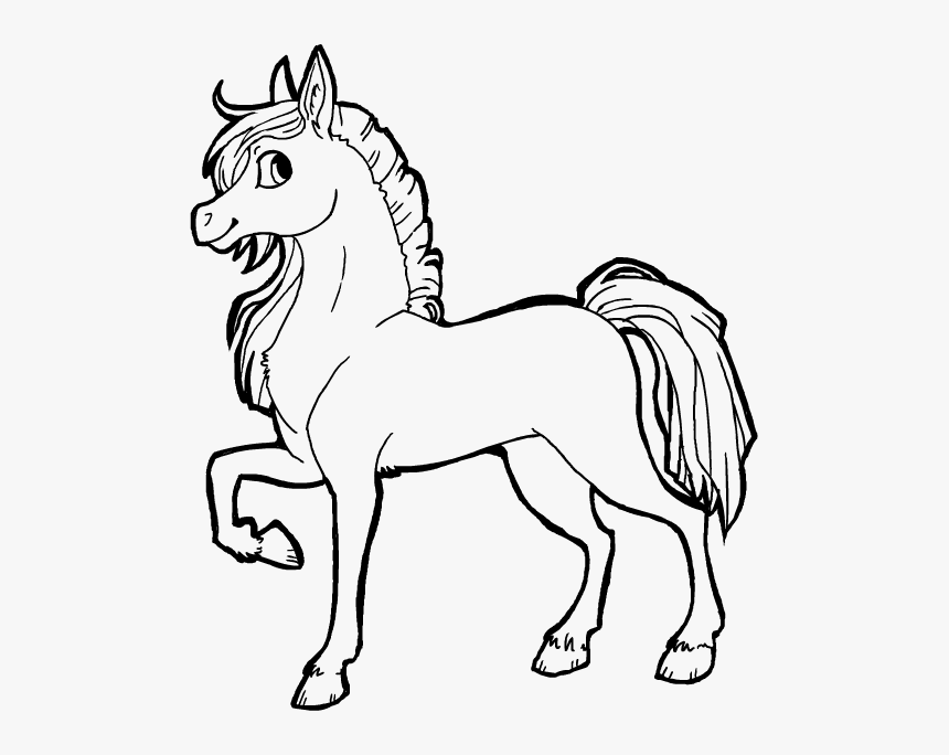 Free Line Art Download - Horse Line Art, HD Png Download, Free Download