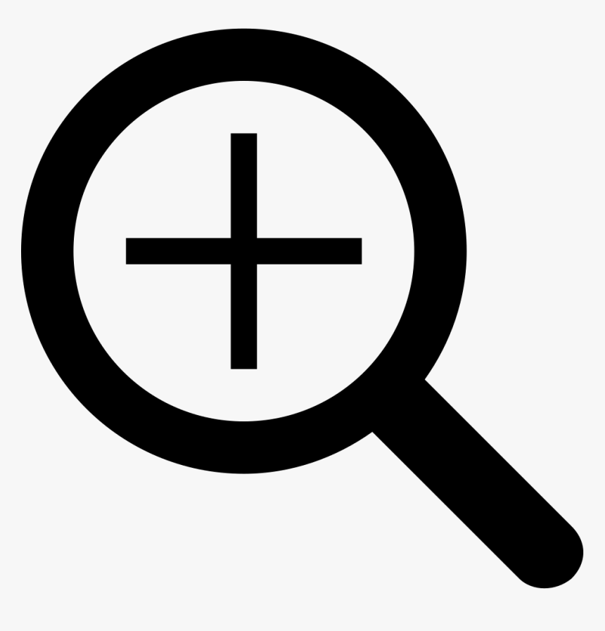 Plus Zoom Or Search Symbol Of Interface - Zoom In Icon Svg, HD Png Download, Free Download