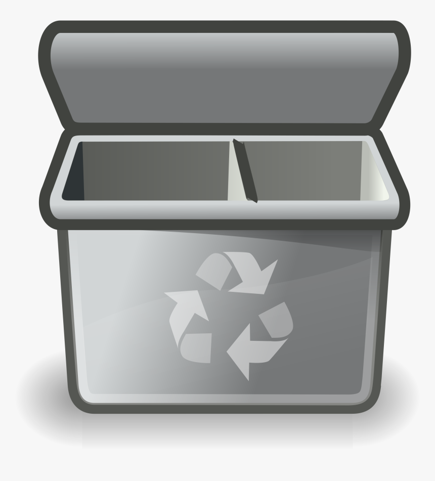 Hat Day Clipart - Grey Recycling Bin Clipart, HD Png Download, Free Download