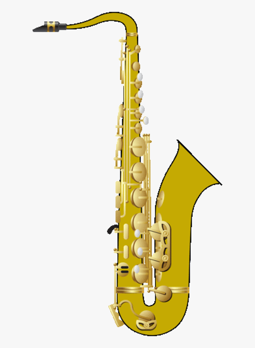 Saxophone Clip Art/ Alto Saxophone Illustration/ Saxophone - Musical Instruments, HD Png Download, Free Download