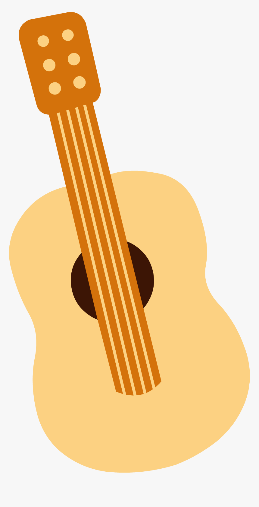 Cute Musical Instruments Clipart - Cute Guitar Clip Art, HD Png Download, Free Download