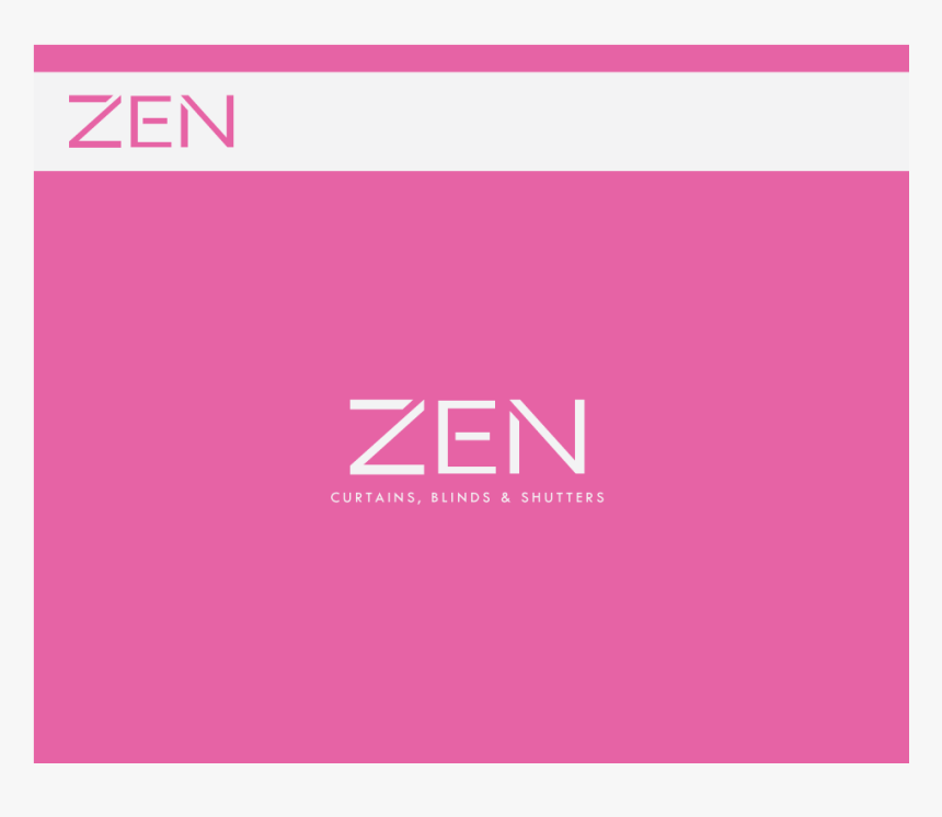 Logo Design By Sunny For Zen Curtains & Blinds - Graphic Design, HD Png Download, Free Download