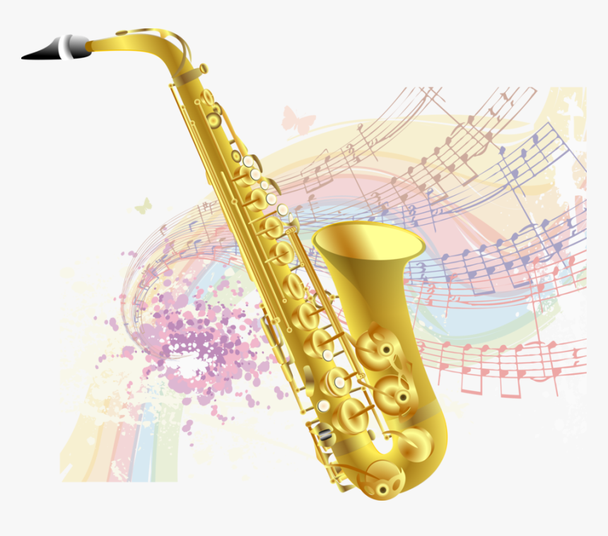Musical Instrument,reed Instrument,mellophone - Transparent Background Saxophone Clipart, HD Png Download, Free Download