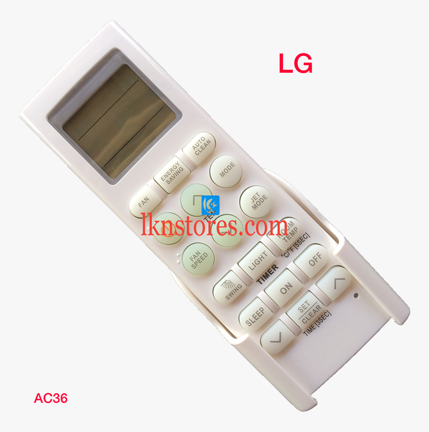 Lg Ac Air Condition Remote Compatible Ac36 - Gadget, HD Png Download, Free Download